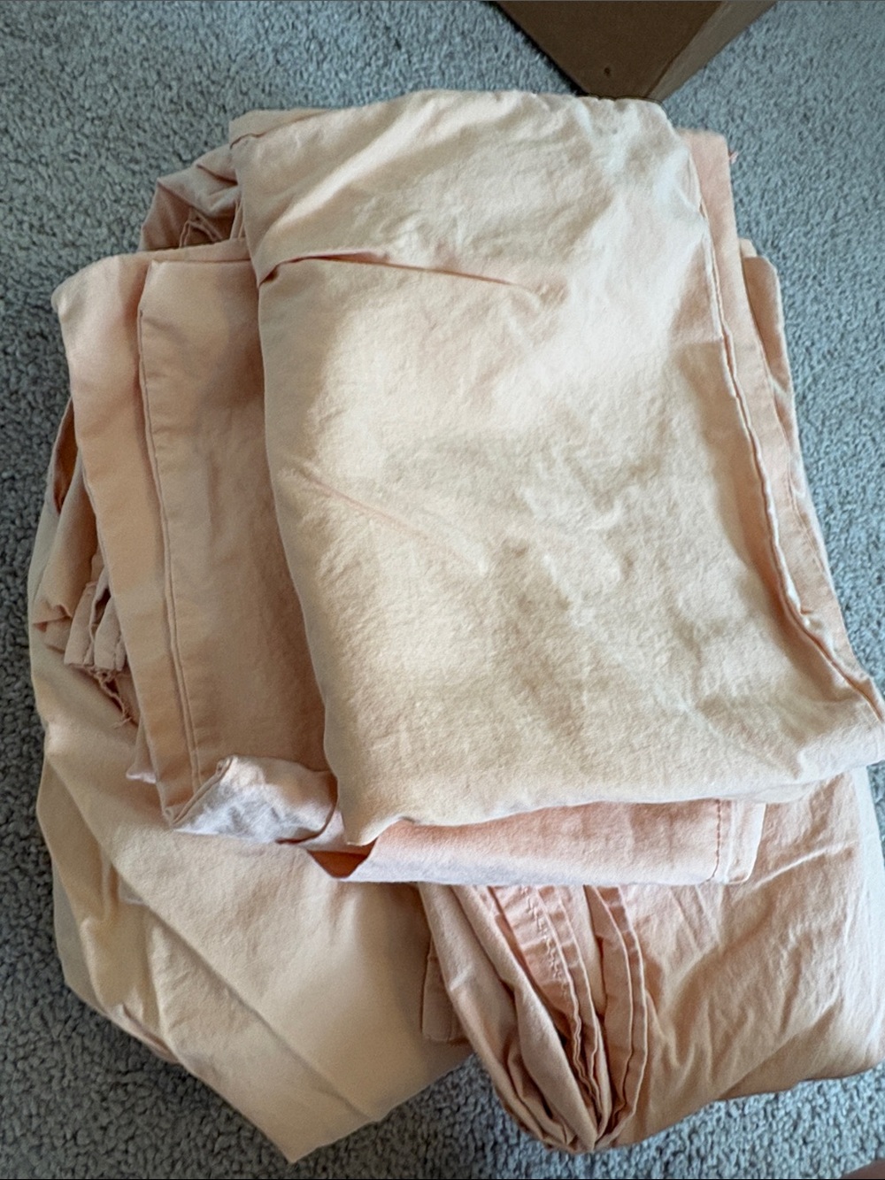 Ralph Lauren Peach Cotton Bed Sheets - full or double